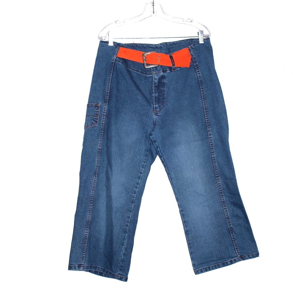 U S Polo Assn Women's Size 14 Capri Blue Jeans